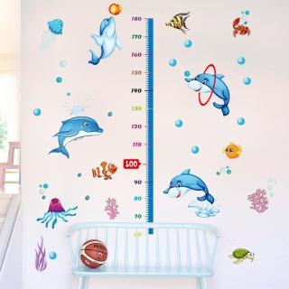 【WE CHAMP】壁貼可愛卡通身高尺(動物 壁貼 牆貼 童趣 兒童房 美化 裝飾 身高貼)
