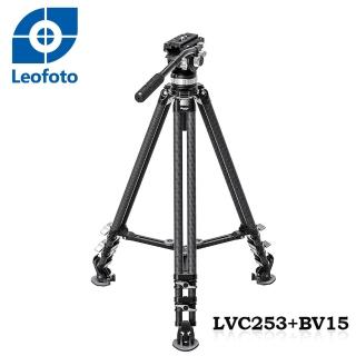 【Leofoto 徠圖】LVC253C+BV15碳纖維3節三腳架含油壓雲台(彩宣總代理)