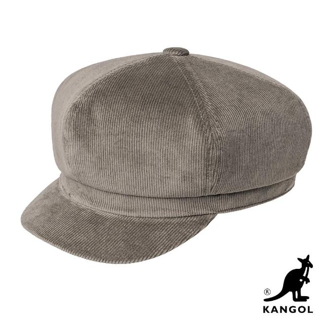 【KANGOL】CORD燈芯絨報童帽(灰色)
