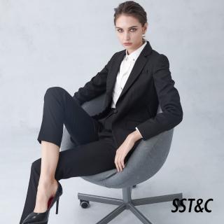 【SST&C 最後65折】黑色設計領西裝外套7162212002