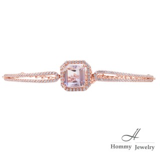 【幸福珠寶】滿鑽錶帶設計｜玻利維亞5A頂級紫黃晶手鍊(紫黃晶)