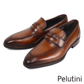 【Pelutini】高雅質感便士樂福鞋 棕色(PE28799-BR)