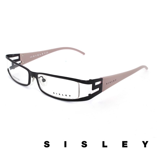 【Sisley 希思黎】法國 Sisley 自信俐落造型方框光學眼鏡(SY01203 黑色)