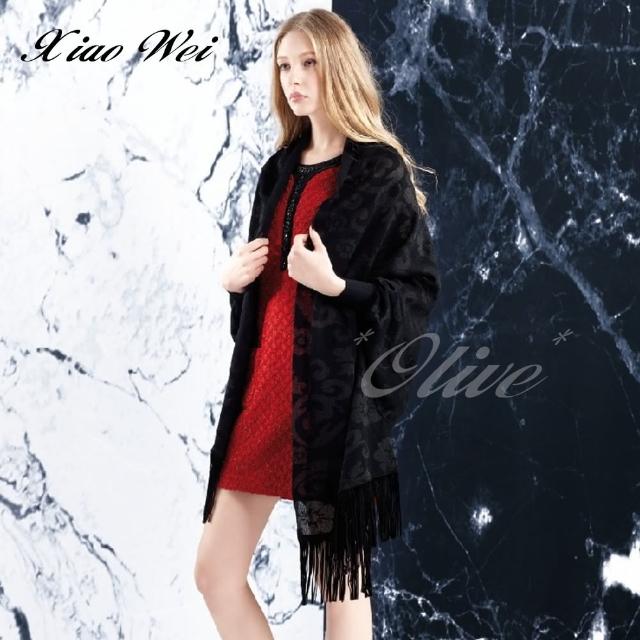 【CHENG DA】專櫃精品時尚流行羊毛披肩外套(NO.186122-出清款)