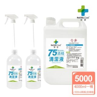 【醫潔】75%清潔用酒精(500ml含噴槍二入+4000ml)