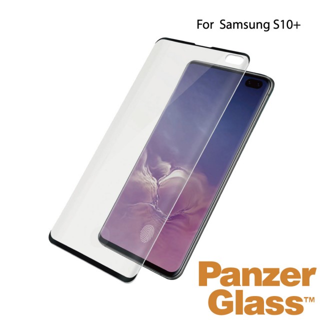 【PanzerGlass】Samsung Galaxy S10 Plus 2.5D耐衝擊高透鋼化玻璃保護貼(黑)