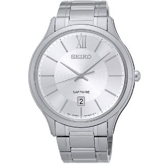 【SEIKO 精工】古典時尚腕錶/白面42mm SK037(7N42-0GG0S /SGEH51P1)
