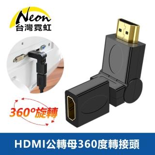 【台灣霓虹】HDMI公轉母360度轉接頭