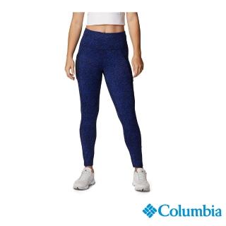 【Columbia 哥倫比亞 官方旗艦】女款- Omni-Shade 防曬50快排長褲-深藍(UAR21760NY / 2022年秋冬)