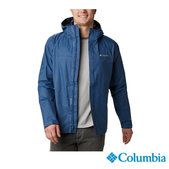 【Columbia 哥倫比亞 官方旗艦】男款- Omni-Tech 防水外套-藍色(URE24330BL / 2022年秋冬)