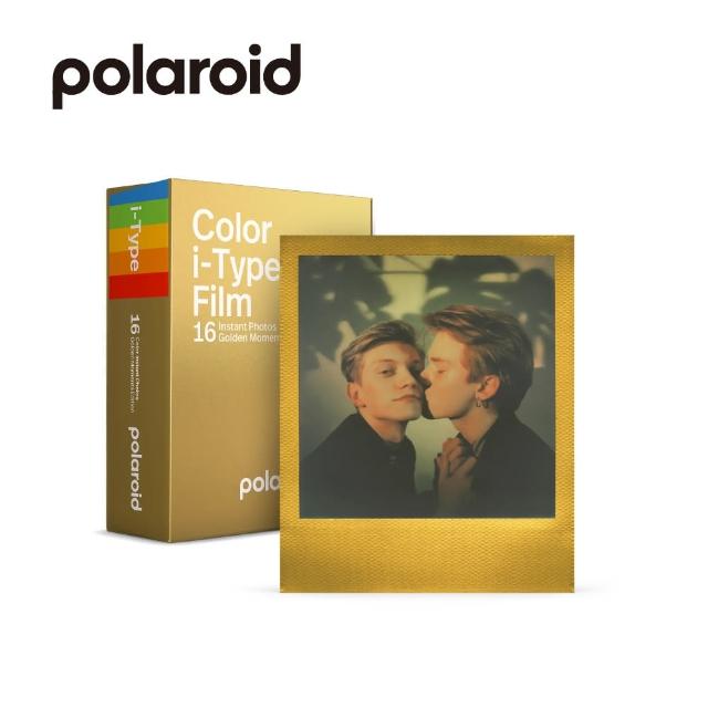 【Polaroid 寶麗來】i-Type 彩色金色金屬邊框雙包裝相紙(DIF5)
