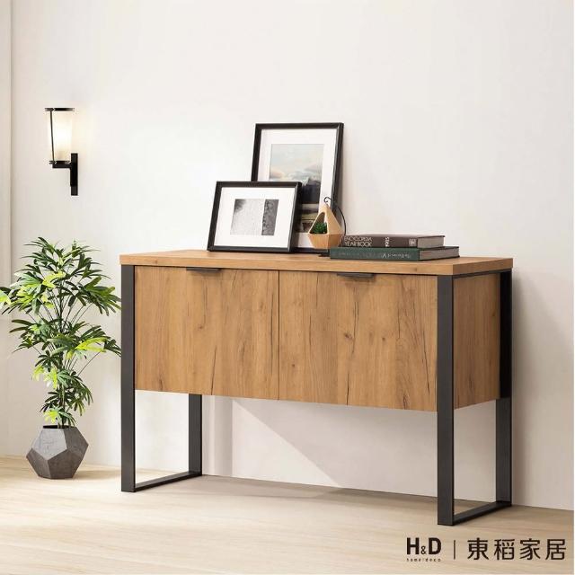 【H&D 東稻家居】黃金橡木色4尺餐櫃/TJF-04497