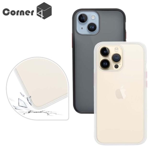 【Corner4】iPhone 14 Pro Max / 14 Pro / 14 Plus / 14 柔滑觸感軍規防摔手機殼