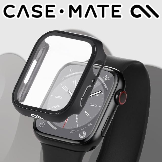 【CASE-MATE】Apple Watch 45mm 7-8代 Tough 內建玻璃貼一體成型保護殼(黑)