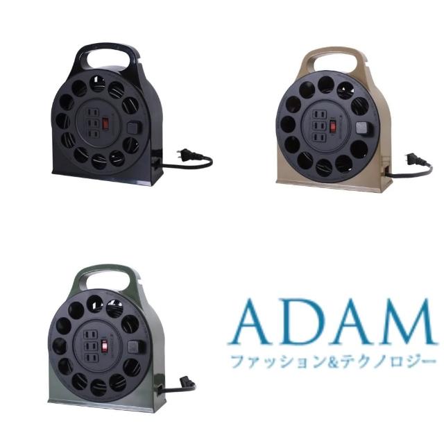 【ADAM】多用途輪座式延長線 15M 黑色 沙漠色 軍綠色(ADPW-23115M)