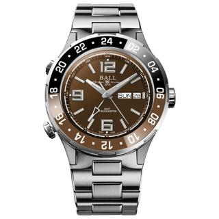 【BALL 波爾】B6_限量 Roadmaster COSC認證 發光氣燈 陶瓷圈 鈦 潛水機械腕錶 母親節 禮物(DG3030B-S3C-BR)