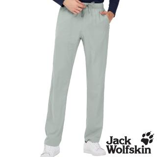 【Jack wolfskin 飛狼】男 鬆緊設計涼感休閒長褲 登山褲(岩灰)