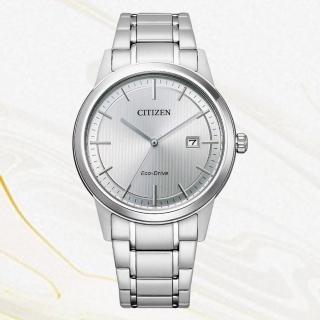 【CITIZEN 星辰】PAIR系列 光動能銀白情人對錶大三針鋼帶錶-女款 / 29.4mm(FE1081-67A)