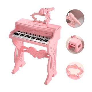【JoyNa】兒童鋼琴 37鍵電子琴 直立/平面皆可音樂學習玩具(可外接MP3播放音樂.贈麥克風可錄音播放)