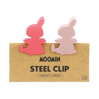【sun-star】Moomin 嚕嚕米 金屬造型夾兩入組 小不點亞美 玫紅&粉紅(文具雜貨)