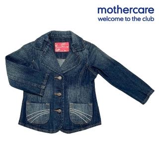 【mothercare】專櫃童裝 女童小花釦牛仔外套(2-9歲)