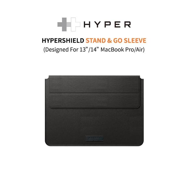 【HyperDrive】立架式電腦內袋 MBP/Air 13-14吋-黑(HyperDrive)