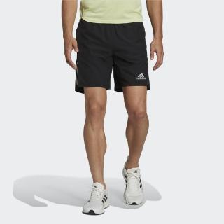 【adidas 愛迪達】Own The Run Sho 男 短褲 運動 跑步 輕量 吸濕排汗 透氣 亞洲尺寸 黑(H58593)