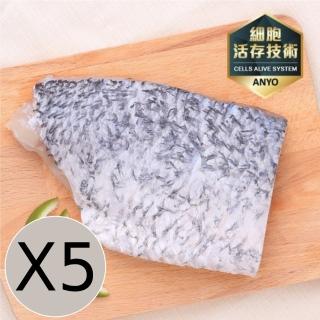 【安永鮮凍】台灣金目鱸魚魚排X5包(150g/包)