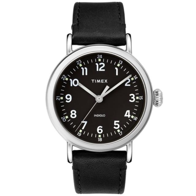 【TIMEX】復刻系列 簡約復古手錶 黑 TXTW2T20200