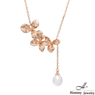 【Hommy Jewelry】Pure Pearl Rococo 珍班奈特珍珠垂墜項鍊(珍珠)