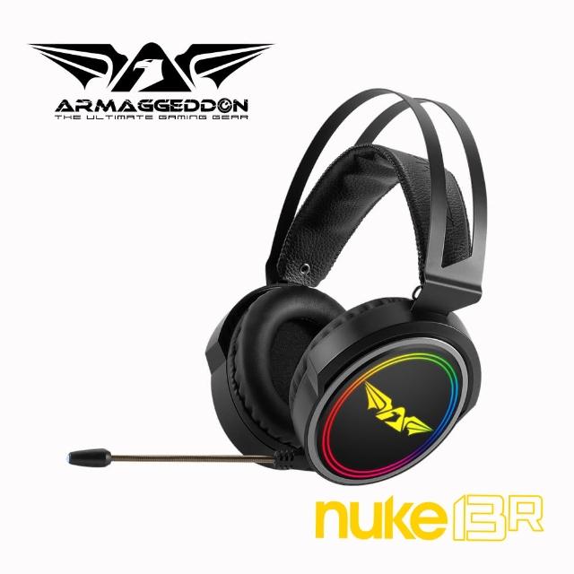 【ARMAGGEDDON】Nuke13R 強悍7.1聲道RGB電競耳機麥克風(聲歷其境 專為遊戲打造)