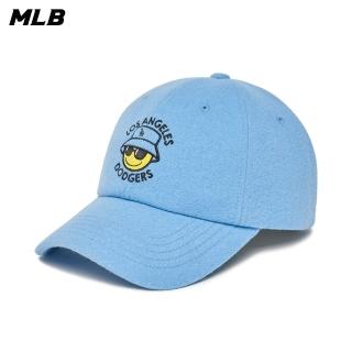 【MLB】N-COVER可調式軟頂棒球帽 Smile系列 洛杉磯道奇隊(3ACPSM126-07BLL)