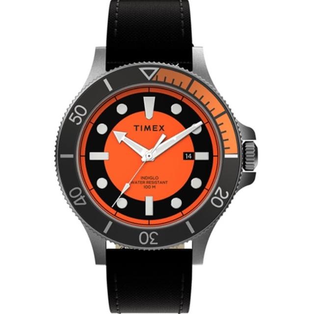 【TIMEX】遠征系列 探險手錶 黑橘 TXTW2U10700