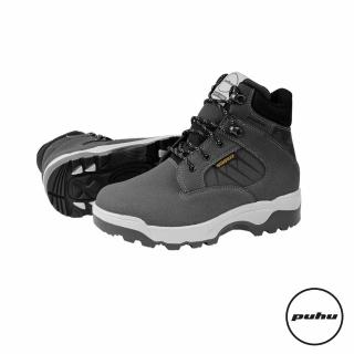 【PUHU 彪琥】二代輕量動能防水登山靴-女款灰黑色(100%MIT 防水 耐磨 輕量)