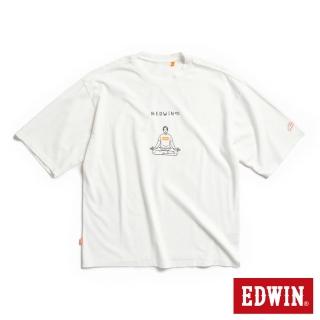 【EDWIN】男裝 橘標 我EDWIN啦短袖T恤(米白色)