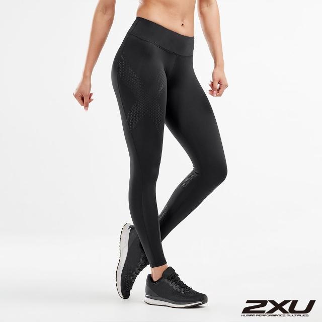 【2XU】女 中階 中腰訓練壓縮長褲(黑點綴X)