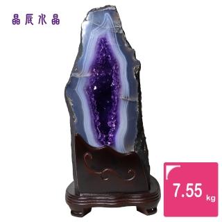 【晶辰水晶】5A級招財天然巴西紫晶洞 7.55kg(FA278)