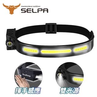 【SELPA】霵行者專業級LED防水強光感應式環狀頭燈/頭燈/LED/登山/露營