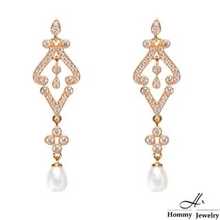 【Hommy Jewelry】Pure Pearl Rococo 午後呢喃珍珠耳環(珍珠)