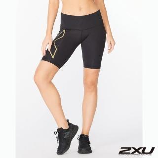 【2XU】女 MCS高階 中腰跑步壓縮短褲(黑/金)