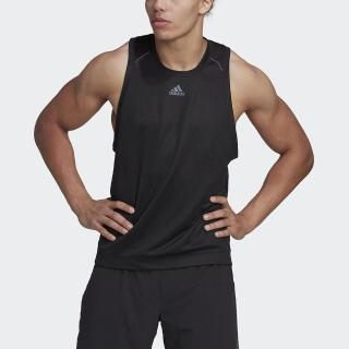 【adidas 愛迪達】HIIT SPIN TK 男 背心 亞洲版 運動 訓練 健身 透氣網布 吸濕 排汗 黑(HP1757)