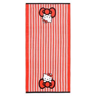 【Marushin 丸真】Sanrio 浴巾 60x120cm Hello Kitty 蝴蝶結(生活 雜貨)