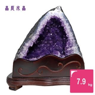 【晶辰水晶】5A級招財天然巴西紫晶洞 7.9kg(FA281)