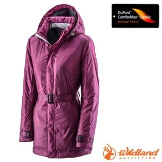 【Wildland 荒野】女款 輕量杜邦棉防風防潑休閒外套.夾克(0A22903-21 紫紅)