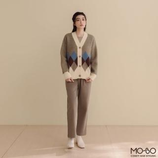【MO-BO】復古有型撞色針織外套(外套)
