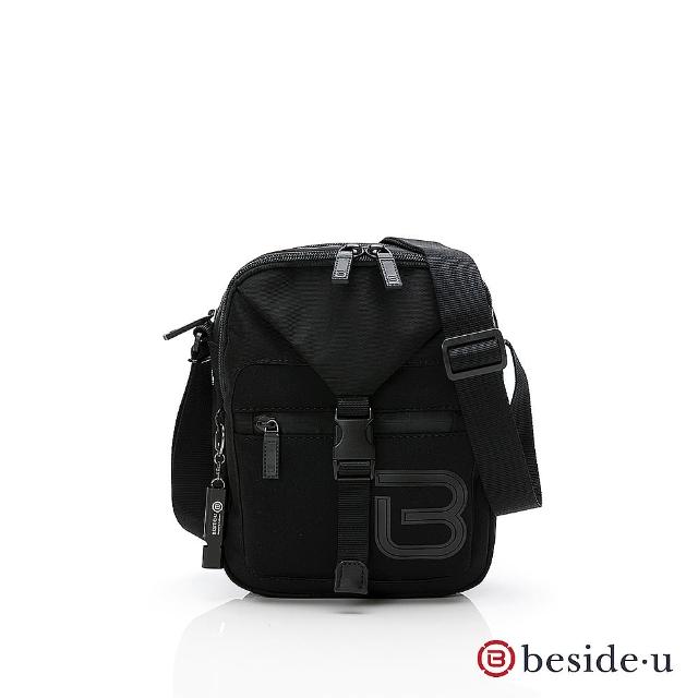 【BESIDE-U】時尚機能斜背包 防盜刷輕量防潑水側背包男包(RFID防盜錄、防潑水)