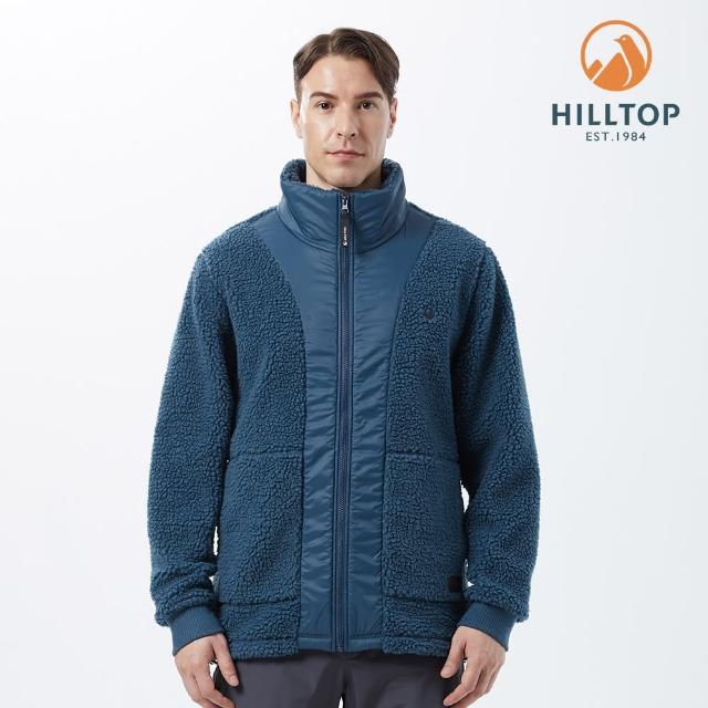 【Hilltop 山頂鳥】Winter-Proof Fleece 男款立領保暖搖粒絨刷毛外套 PH22XMZ0 藍綠