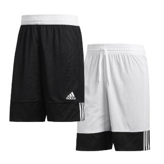 【adidas 愛迪達】短褲 3G Speed Reversible Shorts 男款 黑 白 雙面 拉繩 運動 褲子(DX6386)