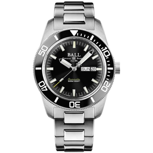 【BALL 波爾】B6_EngineerII COSC認證  發光微型氣燈 潛水機械腕錶 禮物推薦 畢業禮物(DM3308A-SCJ-BK)