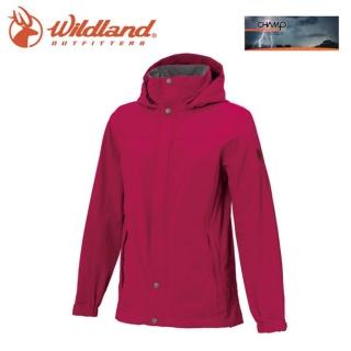 【Wildland 荒野】女 單件式防水透氣外套《桃紅》W3911/Champ-Tex/保暖夾克/防風防雨/爬山健行(悠遊山水)